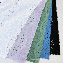 Free shipping cloths Knitted dress Fabric jacquard  crinkle tricot fabric textile raw material mattress